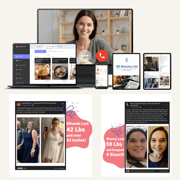 Custom Keto Meal Plan - Upgrade to 12 Months | Konscious Keto